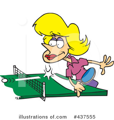 Royalty-Free (RF) Ping Pong Clipart Illustration by toonaday - Stock Sample #437555