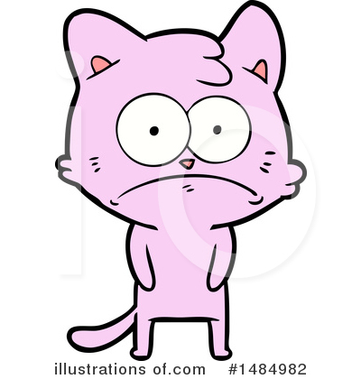 Royalty-Free (RF) Pink Cat Clipart Illustration by lineartestpilot - Stock Sample #1484982