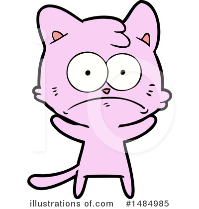 Royalty-Free (RF) Pink Cat Clipart Illustration by lineartestpilot - Stock Sample #1484985