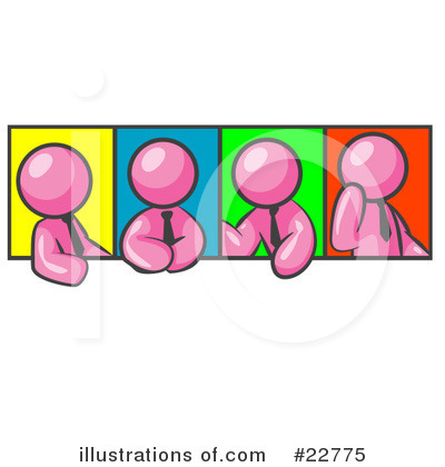 Royalty-Free (RF) Pink Collection Clipart Illustration by Leo Blanchette - Stock Sample #22775