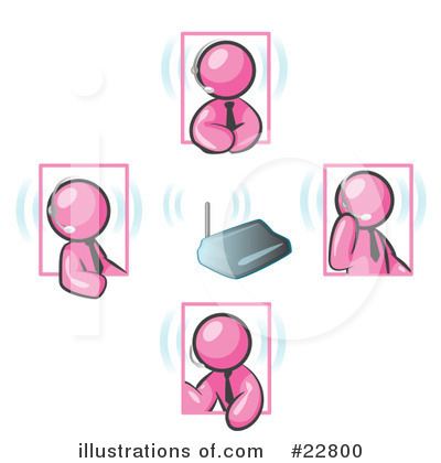 Royalty-Free (RF) Pink Collection Clipart Illustration by Leo Blanchette - Stock Sample #22800