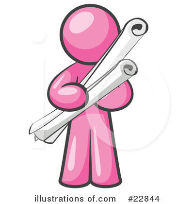 Royalty-Free (RF) Pink Collection Clipart Illustration by Leo Blanchette - Stock Sample #22844