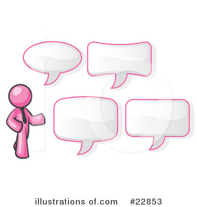 Royalty-Free (RF) Pink Collection Clipart Illustration by Leo Blanchette - Stock Sample #22853