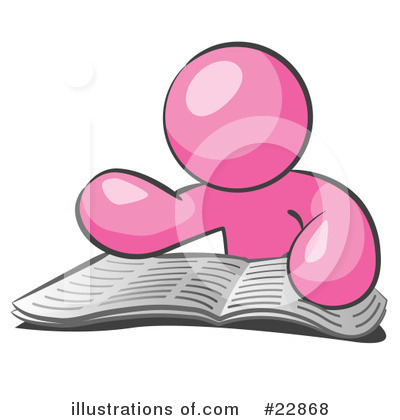Reading Clipart #22868 by Leo Blanchette