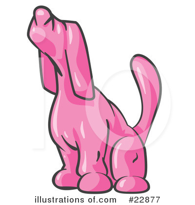 Pink Dog Clipart #22877 by Leo Blanchette