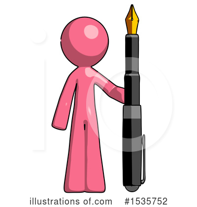 Royalty-Free (RF) Pink Design Mascot Clipart Illustration by Leo Blanchette - Stock Sample #1535752