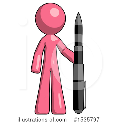Royalty-Free (RF) Pink Design Mascot Clipart Illustration by Leo Blanchette - Stock Sample #1535797
