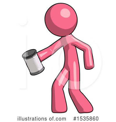 Royalty-Free (RF) Pink Design Mascot Clipart Illustration by Leo Blanchette - Stock Sample #1535860
