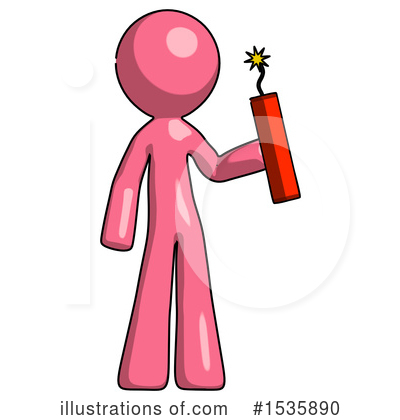 Royalty-Free (RF) Pink Design Mascot Clipart Illustration by Leo Blanchette - Stock Sample #1535890