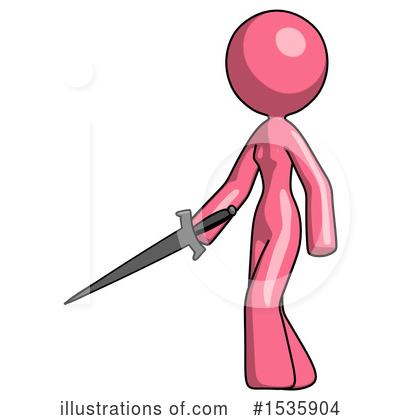 Royalty-Free (RF) Pink Design Mascot Clipart Illustration by Leo Blanchette - Stock Sample #1535904