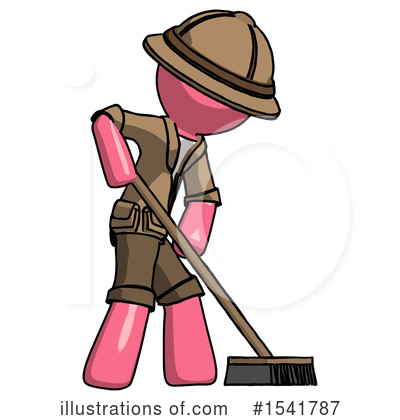 Royalty-Free (RF) Pink Design Mascot Clipart Illustration by Leo Blanchette - Stock Sample #1541787