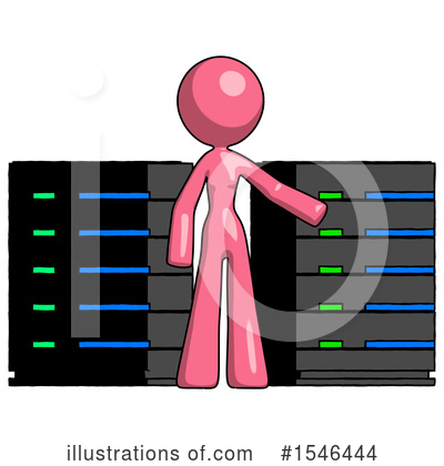 Royalty-Free (RF) Pink Design Mascot Clipart Illustration by Leo Blanchette - Stock Sample #1546444