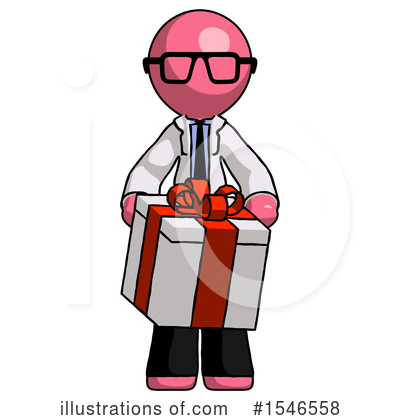 Royalty-Free (RF) Pink Design Mascot Clipart Illustration by Leo Blanchette - Stock Sample #1546558