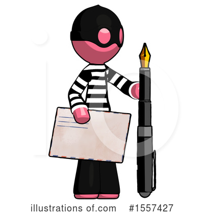 Royalty-Free (RF) Pink Design Mascot Clipart Illustration by Leo Blanchette - Stock Sample #1557427
