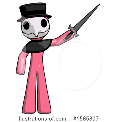 Royalty-Free (RF) Pink Design Mascot Clipart Illustration by Leo Blanchette - Stock Sample #1565807
