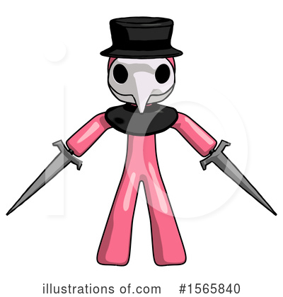 Royalty-Free (RF) Pink Design Mascot Clipart Illustration by Leo Blanchette - Stock Sample #1565840