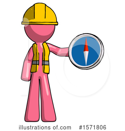 Royalty-Free (RF) Pink Design Mascot Clipart Illustration by Leo Blanchette - Stock Sample #1571806