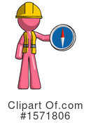 Pink Design Mascot Clipart #1571806 by Leo Blanchette