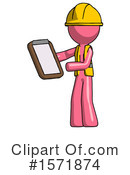 Pink Design Mascot Clipart #1571874 by Leo Blanchette