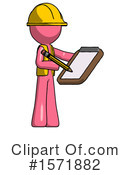 Pink Design Mascot Clipart #1571882 by Leo Blanchette
