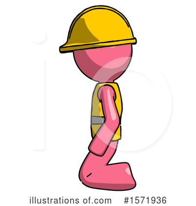 Royalty-Free (RF) Pink Design Mascot Clipart Illustration by Leo Blanchette - Stock Sample #1571936