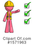 Pink Design Mascot Clipart #1571963 by Leo Blanchette