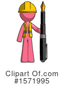 Pink Design Mascot Clipart #1571995 by Leo Blanchette