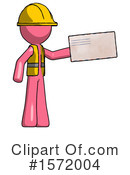 Pink Design Mascot Clipart #1572004 by Leo Blanchette