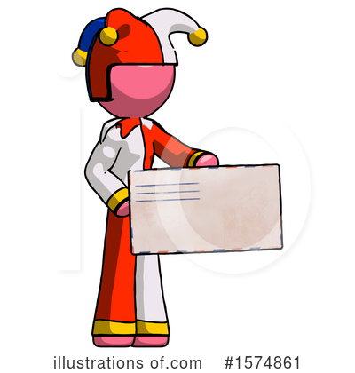 Royalty-Free (RF) Pink Design Mascot Clipart Illustration by Leo Blanchette - Stock Sample #1574861