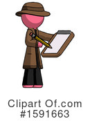 Pink Design Mascot Clipart #1591663 by Leo Blanchette