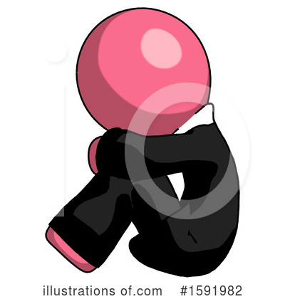 Royalty-Free (RF) Pink Design Mascot Clipart Illustration by Leo Blanchette - Stock Sample #1591982