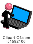 Pink Design Mascot Clipart #1592100 by Leo Blanchette