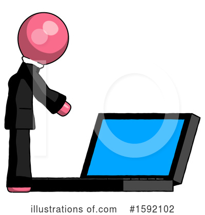 Royalty-Free (RF) Pink Design Mascot Clipart Illustration by Leo Blanchette - Stock Sample #1592102
