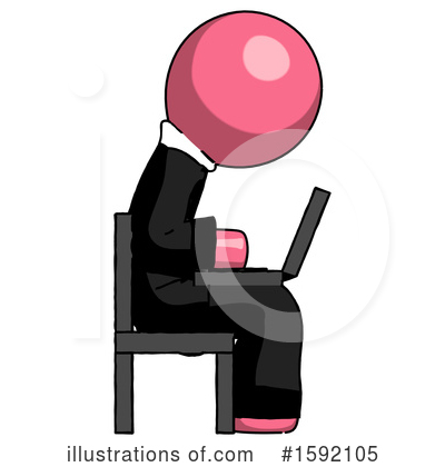Royalty-Free (RF) Pink Design Mascot Clipart Illustration by Leo Blanchette - Stock Sample #1592105