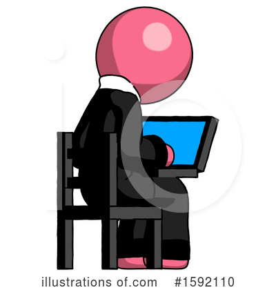 Royalty-Free (RF) Pink Design Mascot Clipart Illustration by Leo Blanchette - Stock Sample #1592110