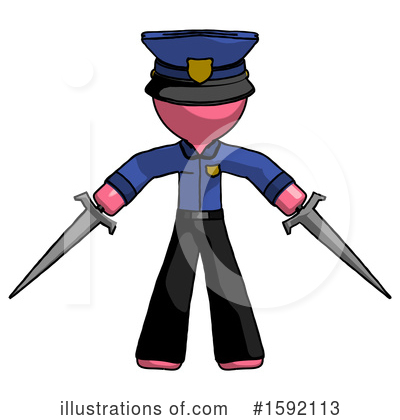 Royalty-Free (RF) Pink Design Mascot Clipart Illustration by Leo Blanchette - Stock Sample #1592113