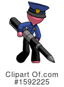 Pink Design Mascot Clipart #1592225 by Leo Blanchette