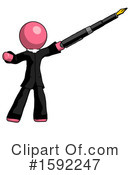 Pink Design Mascot Clipart #1592247 by Leo Blanchette