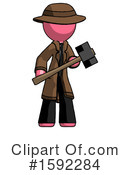 Pink Design Mascot Clipart #1592284 by Leo Blanchette