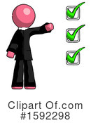 Pink Design Mascot Clipart #1592298 by Leo Blanchette