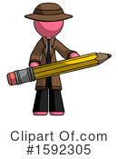 Pink Design Mascot Clipart #1592305 by Leo Blanchette