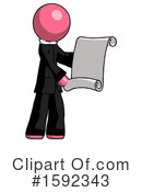 Pink Design Mascot Clipart #1592343 by Leo Blanchette