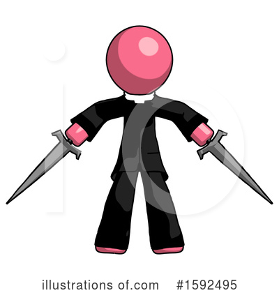 Royalty-Free (RF) Pink Design Mascot Clipart Illustration by Leo Blanchette - Stock Sample #1592495
