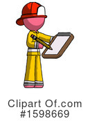 Pink Design Mascot Clipart #1598669 by Leo Blanchette