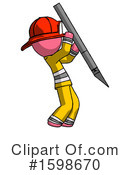 Pink Design Mascot Clipart #1598670 by Leo Blanchette