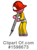 Pink Design Mascot Clipart #1598673 by Leo Blanchette