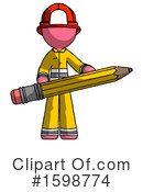 Pink Design Mascot Clipart #1598774 by Leo Blanchette