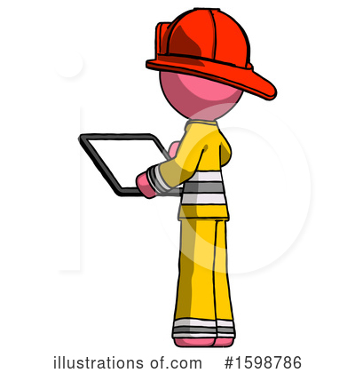 Royalty-Free (RF) Pink Design Mascot Clipart Illustration by Leo Blanchette - Stock Sample #1598786
