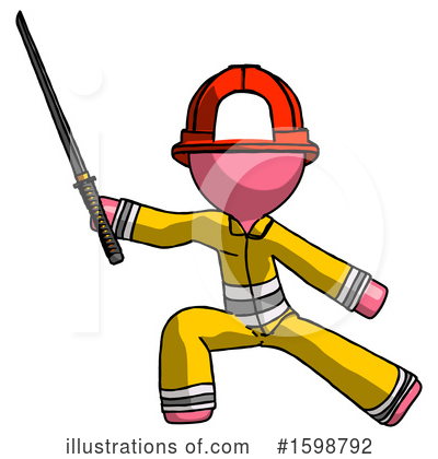 Royalty-Free (RF) Pink Design Mascot Clipart Illustration by Leo Blanchette - Stock Sample #1598792