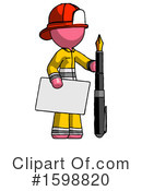 Pink Design Mascot Clipart #1598820 by Leo Blanchette